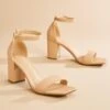 Square Toe Block Heels -Versona Shop 112442 135 l