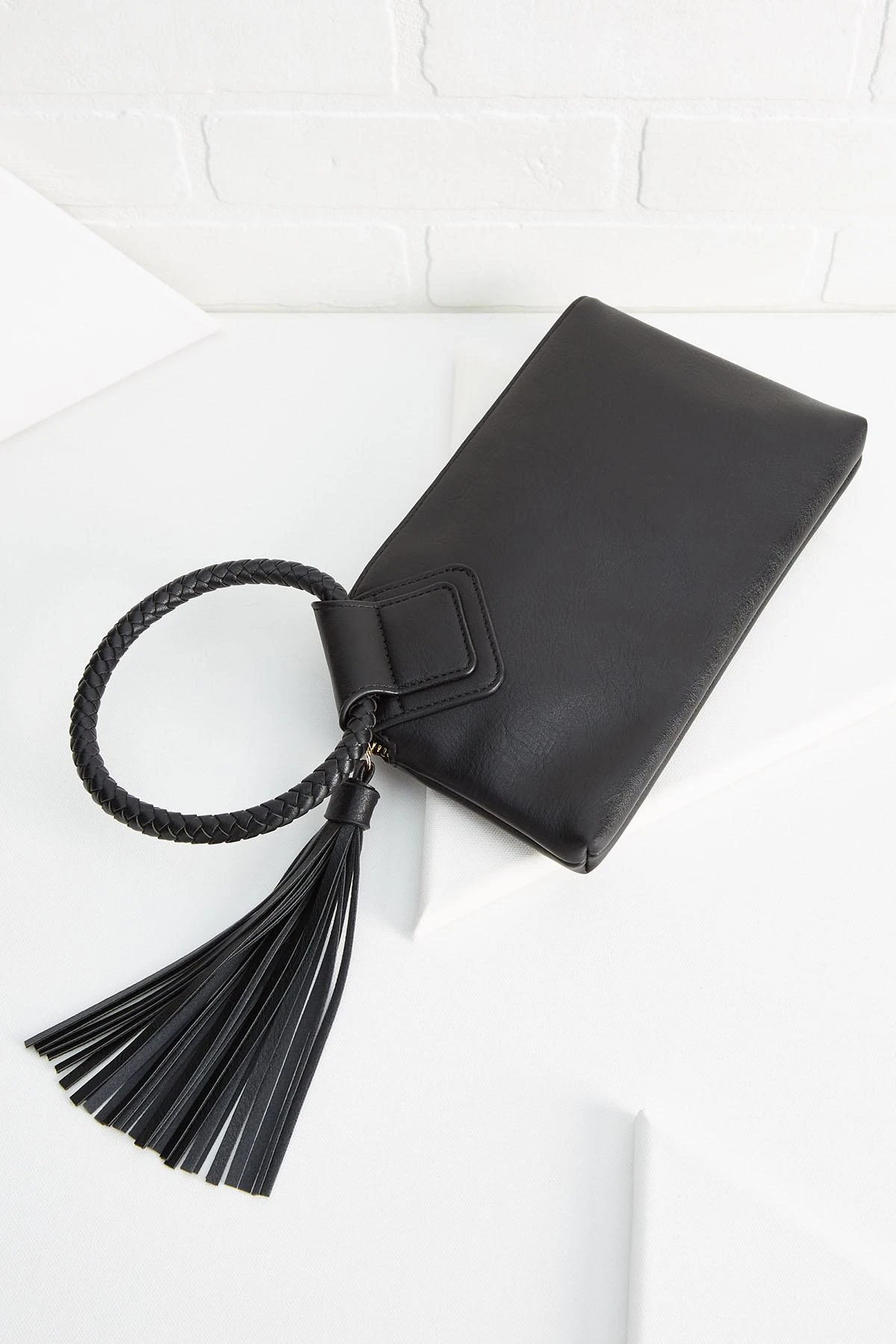 Braided Ring Handle Wristlet 6 Braided Ring Handle Wristlet - Image 4