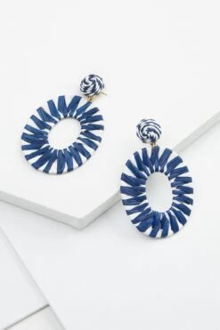 Raffia Wrapped Earrings -Versona Shop 130278 401 l