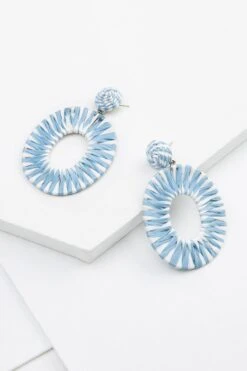 Raffia Wrapped Earrings -Versona Shop 130278 41105 l