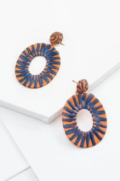 Raffia Wrapped Earrings -Versona Shop 130278 80103 l