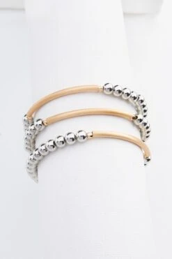 Beaded Bar Bracelet Set