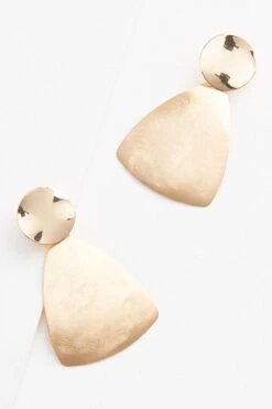 Gold Doorknocker Earrings