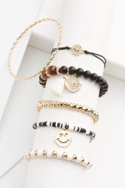 Smiley Face Beaded Bracelet