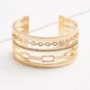 Gold Chain Cuff Bracelet -Versona Shop 135197 749 l