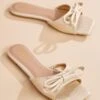 Metallic Bow Slides -Versona Shop 136551 749 l