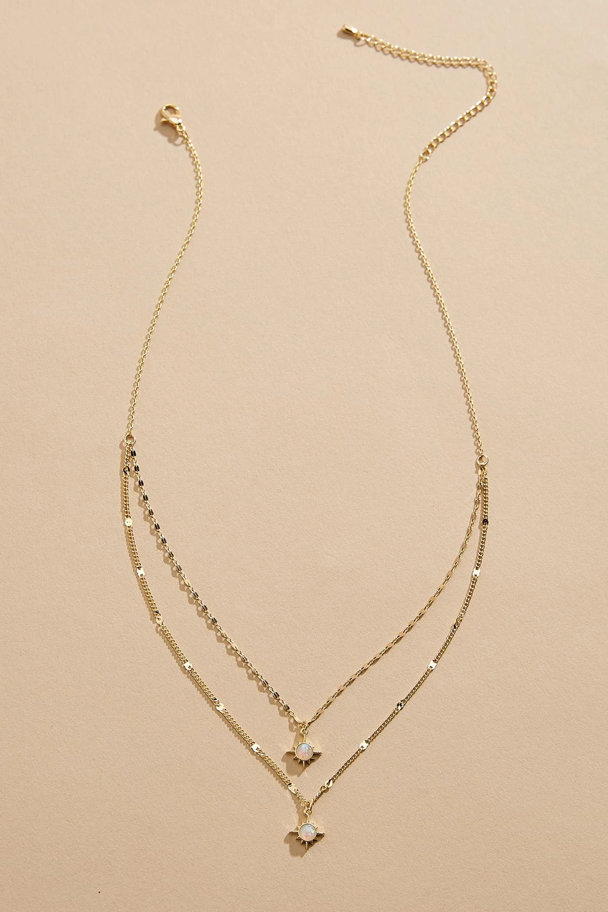 18k Iridescent Sunburst Layered Necklace 3 18k Iridescent Sunburst Layered Necklace