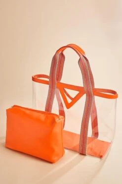 Lucite Oversized Tote Set