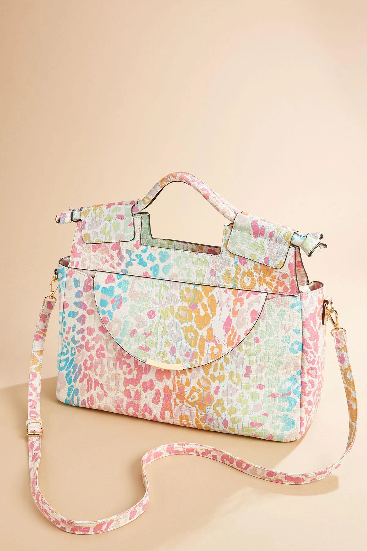 Colorful Animal Croc Tote 3 Colorful Animal Croc Tote