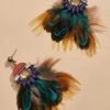 Peacock Party Earrings -Versona Shop 137818 002 l