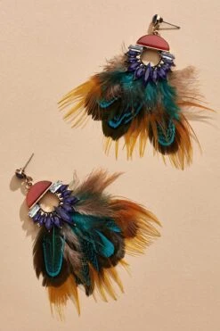 Peacock Party Earrings