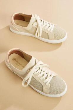 Lurex Knit Sneakers