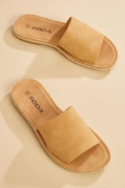 Taupe Notch Sandals