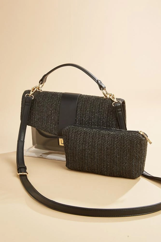 Clearly Woven Handbag Set 3 Clearly Woven Handbag Set