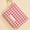 Red And White Houndstooth Id Wallet -Versona Shop 138586 622 l