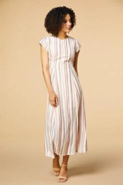 Candy Striper Midi Dress