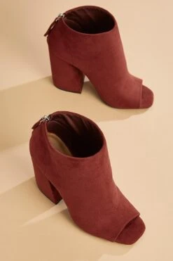 Faux Suede Booties