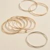 Mixed Hammered Bangle Set -Versona Shop 139091 020 l