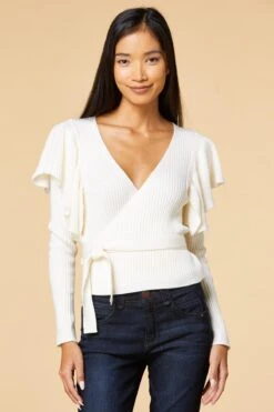 Wrapped In Ruffles Sweater