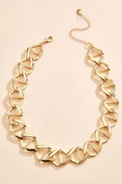 Gold Helix Necklace