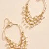 Dangly Pearl Chain Earrings -Versona Shop 139294 749 l
