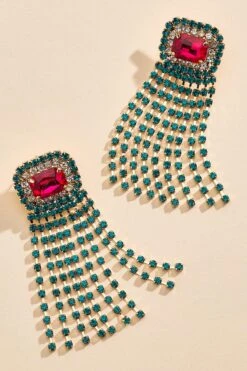 Colorful Fringe Earrings