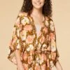 Apricot Floral Kimono -Versona Shop 140184 84102 l