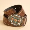 Turquoise Buckle Belt -Versona Shop 140196 203 l