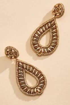 Beaded Tear Earrings