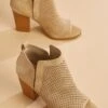 Perforated Peep Toe Booties -Versona Shop 140705 241 l