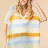 Stripe Your Tears Poncho -Versona Shop 141769 264 l