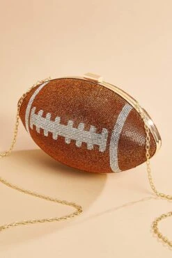 Rhinestone Football Crossbody