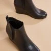 Faux Leather Wedge Booties 2 Faux Leather Wedge Booties -Versona Shop 142502 901 l