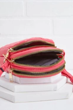 Pink Quilted Crossbody -Versona Shop 45189699 2