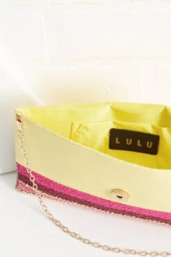 Stripe This Way Clutch -Versona Shop 45256432 2