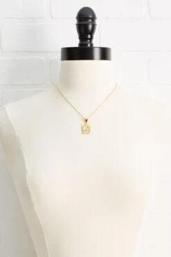 18k K Initial Pendant Necklace -Versona Shop 45257190 1