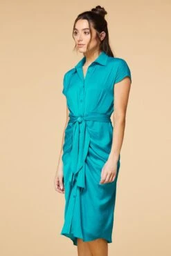 Workin` Girl Shirt Dress -Versona Shop 45274673 2