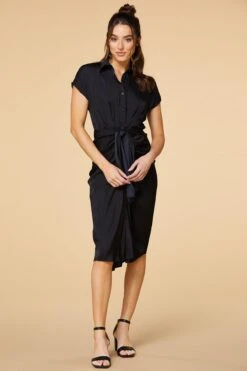 Workin` Girl Shirt Dress -Versona Shop 45274673 4