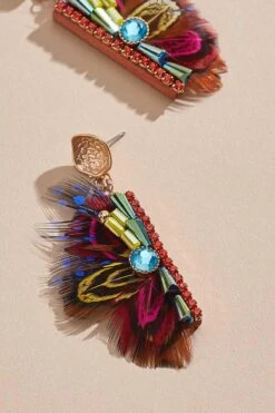 Ruffled Feathers Earrings -Versona Shop 45281861 1