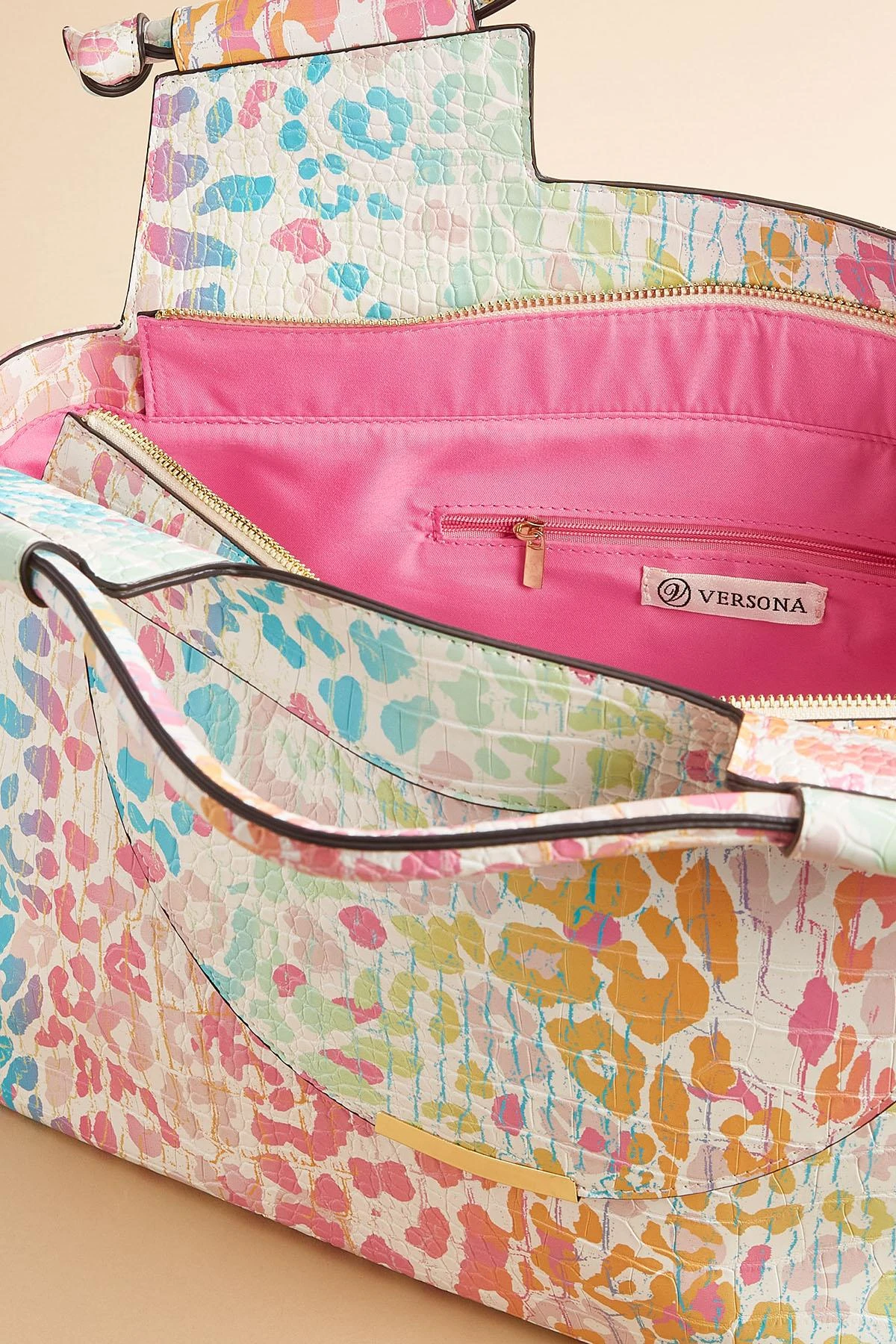 Colorful Animal Croc Tote 5 Colorful Animal Croc Tote - Image 3