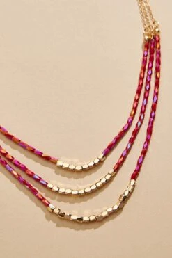 Cactus Flower Layered Necklace -Versona Shop 45303039 2