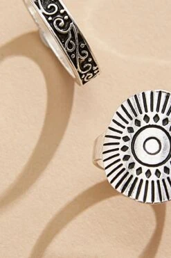 Western Engraved Ring Set -Versona Shop 45307981 1