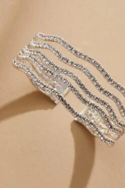 Rhinestone Cuff Bracelet -Versona Shop 45313812 1