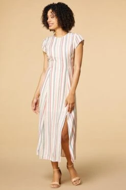 Candy Striper Midi Dress -Versona Shop 45320574 2