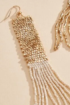 Colorblock Tassel Earrings -Versona Shop 45323890 1