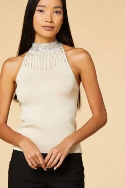 Flashy Fringe Sweater Tank -Versona Shop 45348558 2