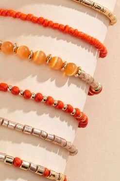Tiger Lily Beaded Bracelet Set -Versona Shop 45348611 1