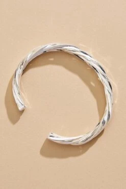 Silver Braided Cuff Bracelet -Versona Shop 45348614 1