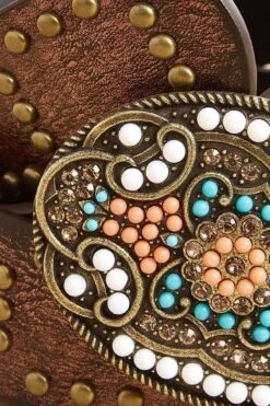 Turquoise Buckle Belt -Versona Shop 45364959 2