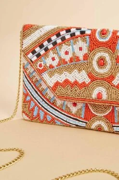 Multi Tribal Bead Clutch -Versona Shop 45366648 2